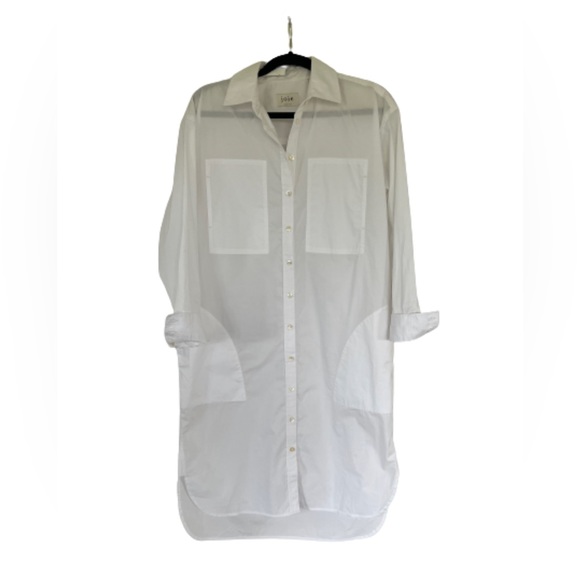 JOIE | white shirt dress with pockets - Picture 2 of 3